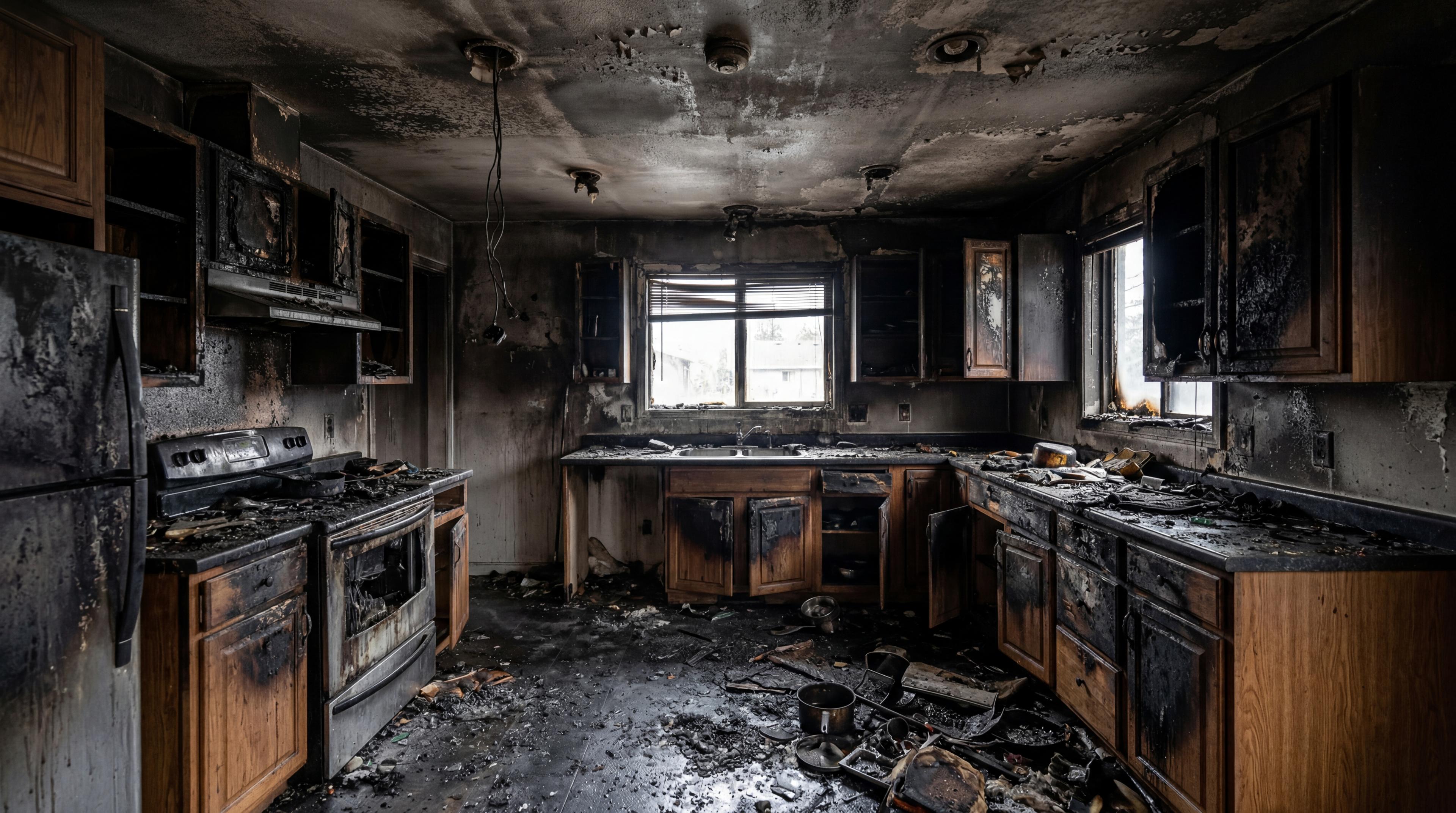 Fire damage requiring professional restoration in New Jersey